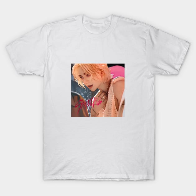 K-pop Stray Kids Hyunjin Fan Art T-Shirt by ArtFulArts